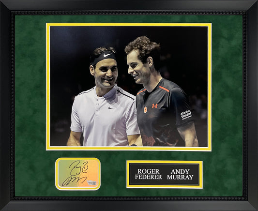 Roger Federer Andy Murray Double Autograph Collage 16x20