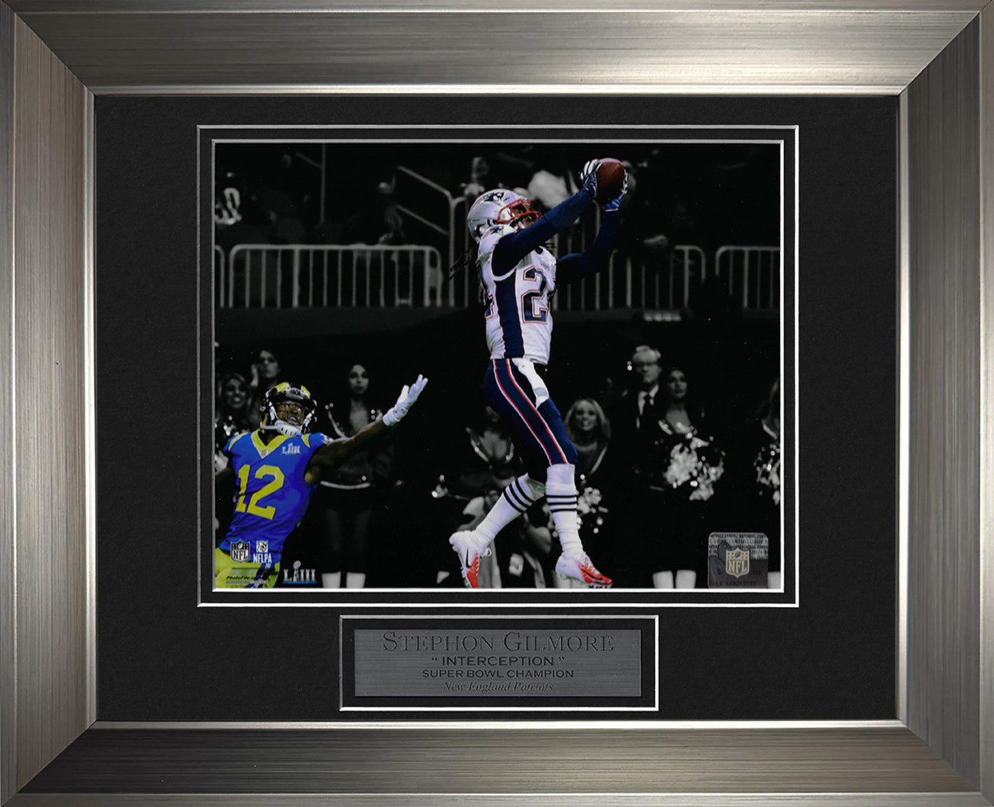 Stephon Gilmore Photo Super Bowl LIII Interception Spotlight 11x14