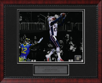 Stephon Gilmore Photo Super Bowl LIII Interception Spotlight 11x14