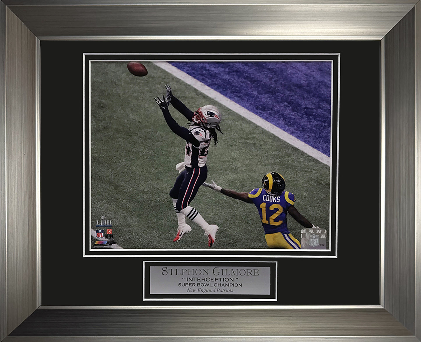 Stephon Gilmore Photo Super Bowl LIII Game Winning Interception 11x14