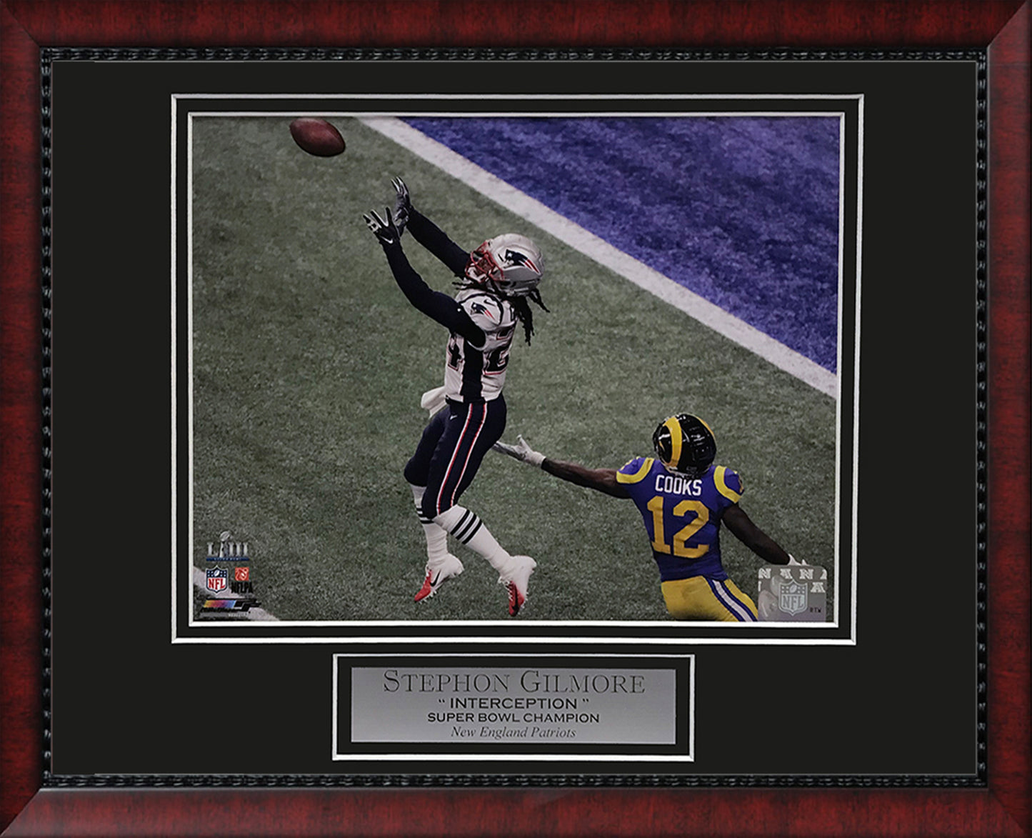 Stephon Gilmore Photo Super Bowl LIII Game Winning Interception 11x14