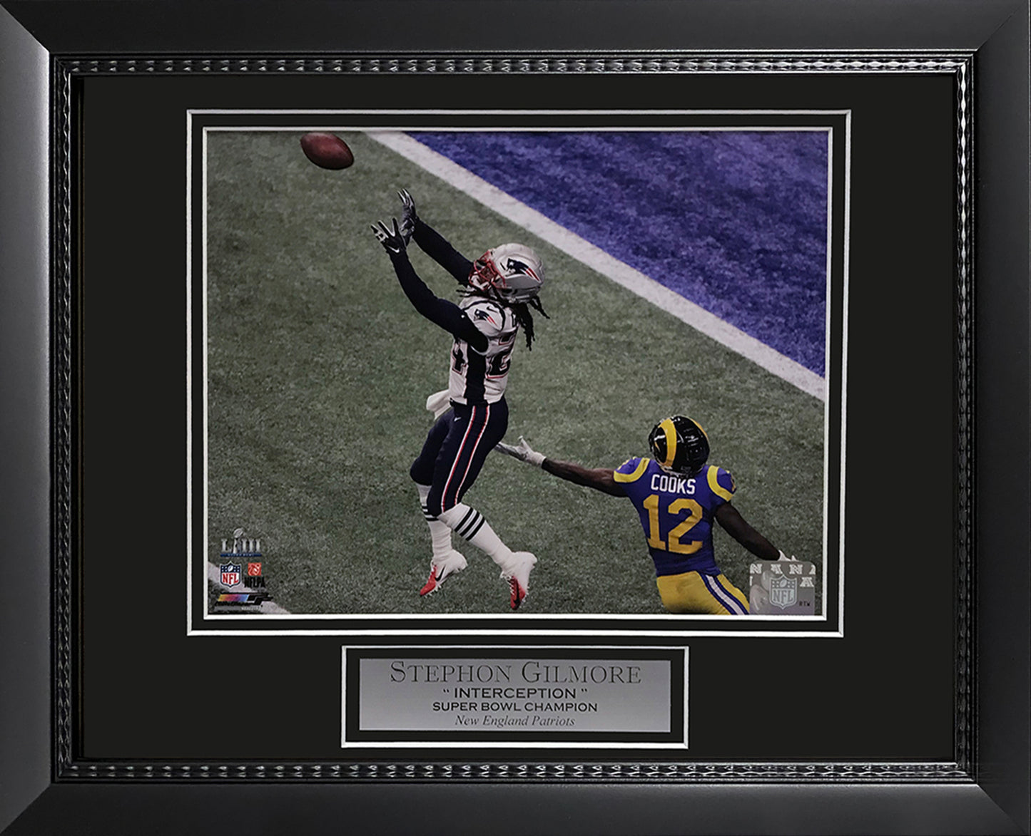 Stephon Gilmore Photo Super Bowl LIII Game Winning Interception 11x14