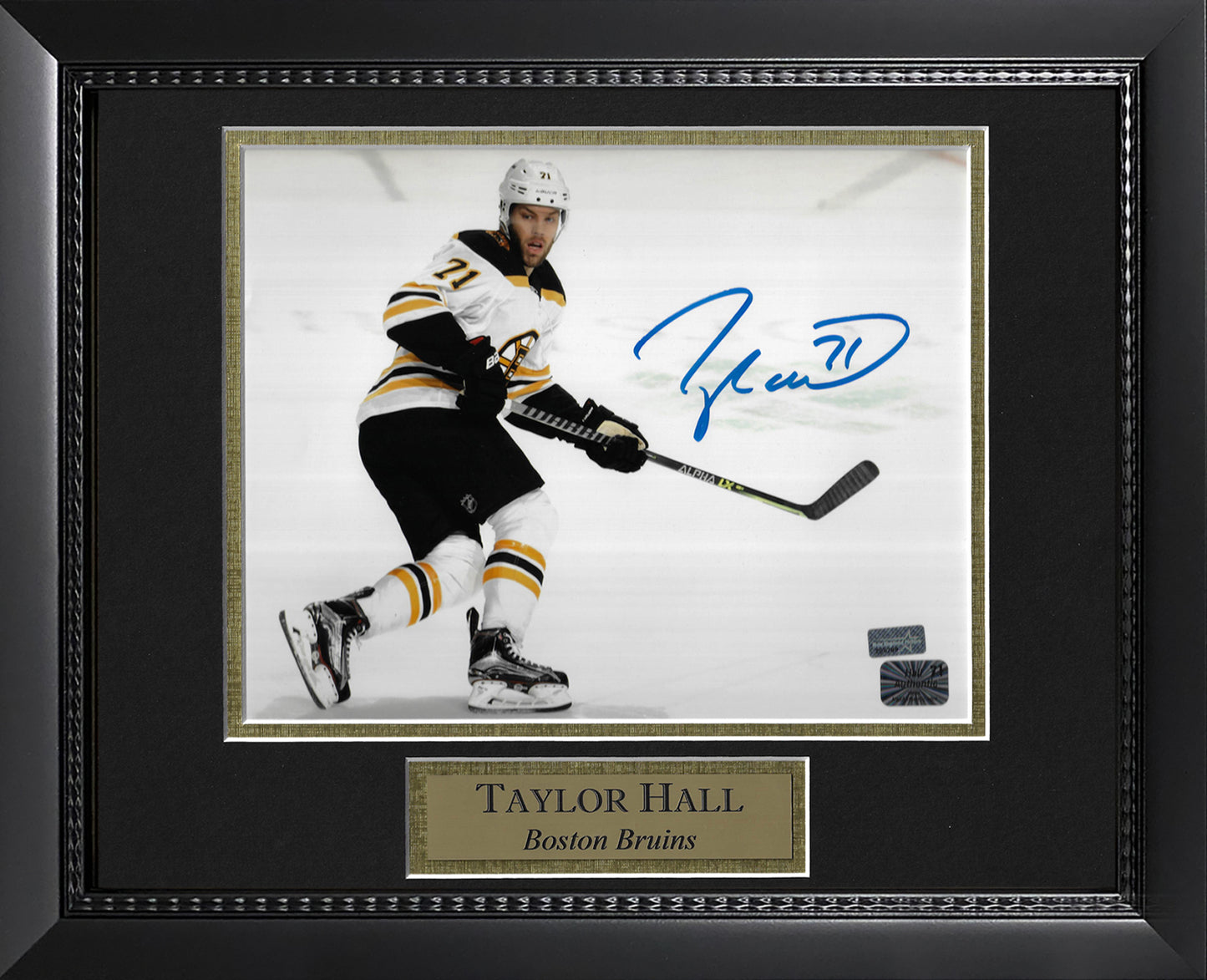 Taylor Hall Autograph Photo Skate Alone 11x14