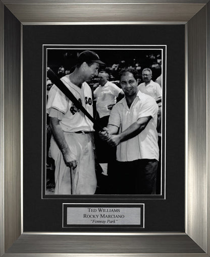 Ted Williams Rocky Marciano Photo Fenway Park 11x14