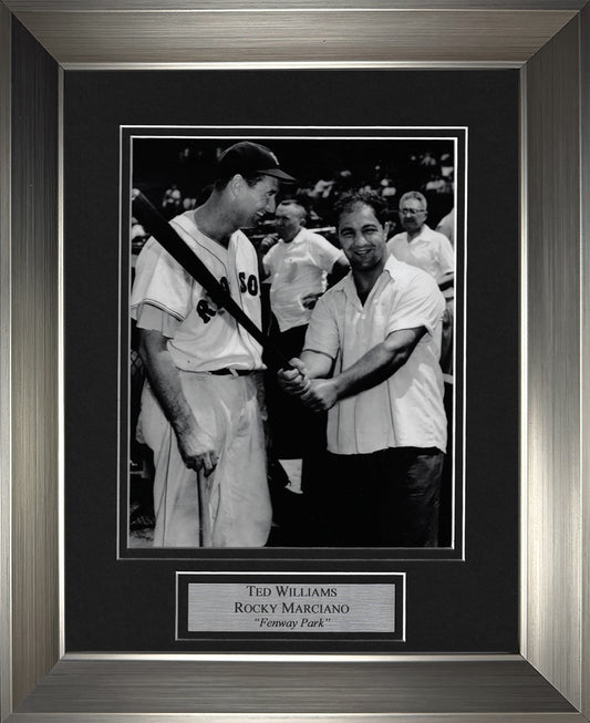 Ted Williams Rocky Marciano Photo Fenway Park 11x14