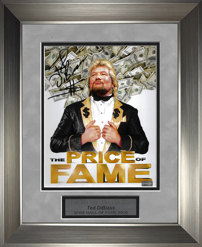 Ted DiBiase Autograph Photo Pose Money 11x14