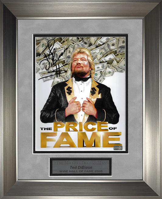 Ted DiBiase Autograph Photo Pose Money 11x14