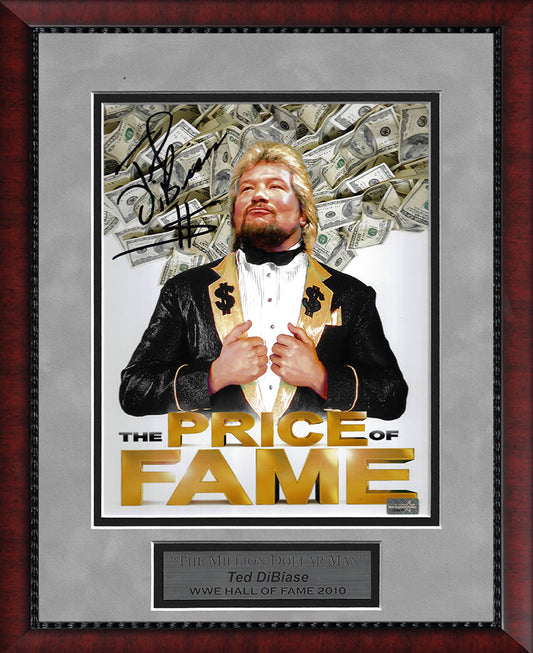 Ted DiBiase Autograph Photo Pose Money 11x14