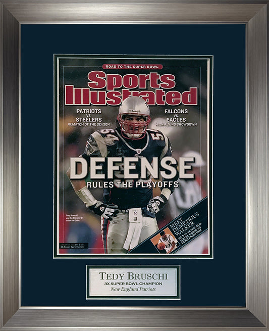 Tedy Bruschi Photo Defense Cover 16x20
