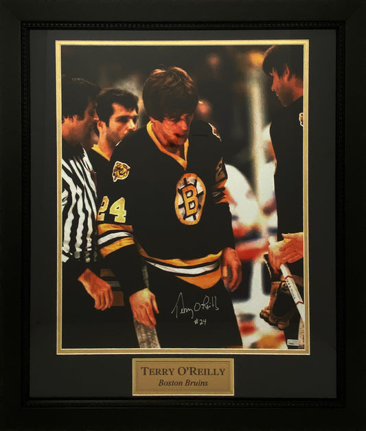Terry O'Reilly Autograph Photo After Fight 23x27 New England Picture Authentication