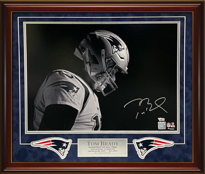 Tom Brady Autograph Photo Look Down Spotlight 23x27 Fanatics Authentication