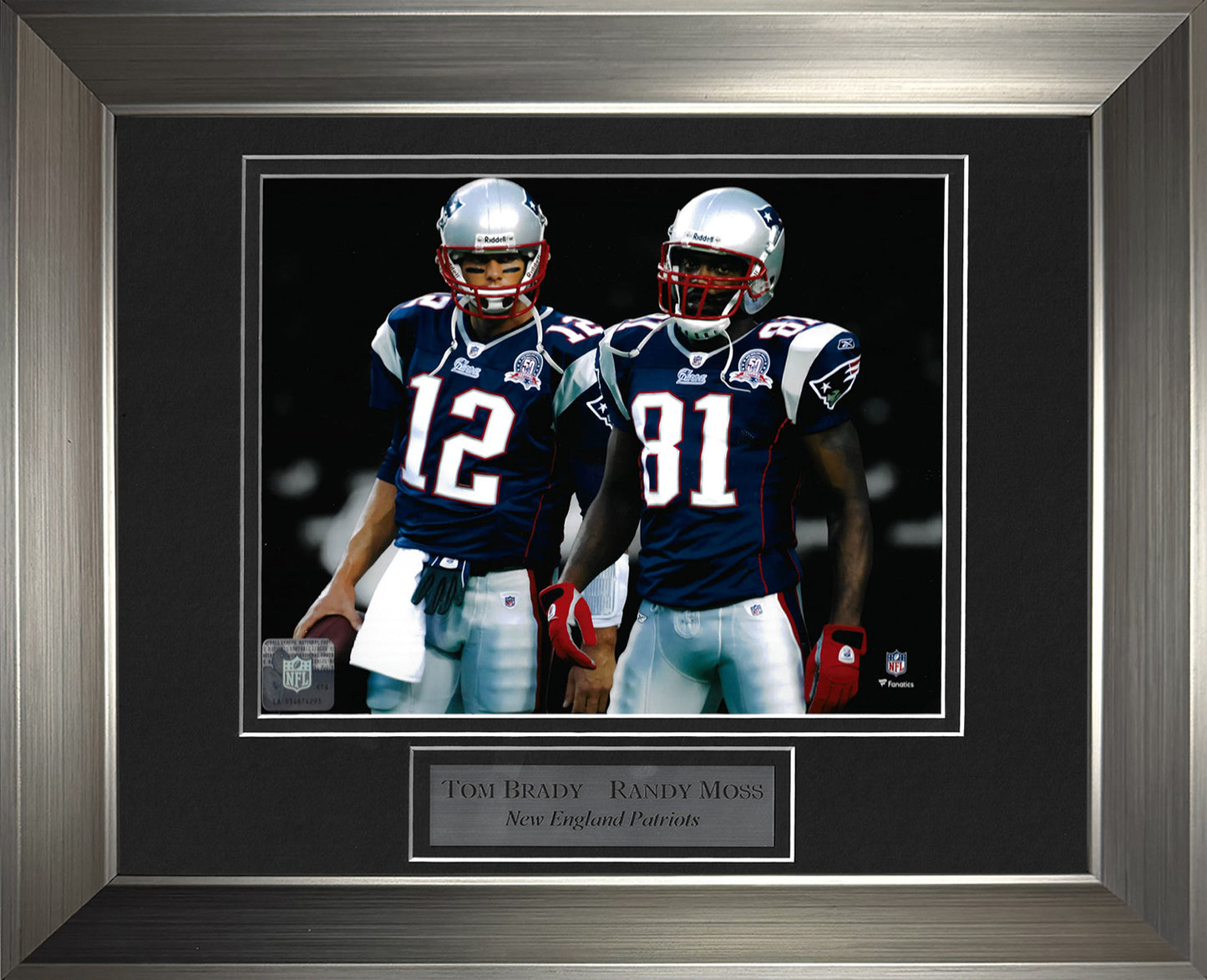 Tom Brady Randy Moss Photo 11x14