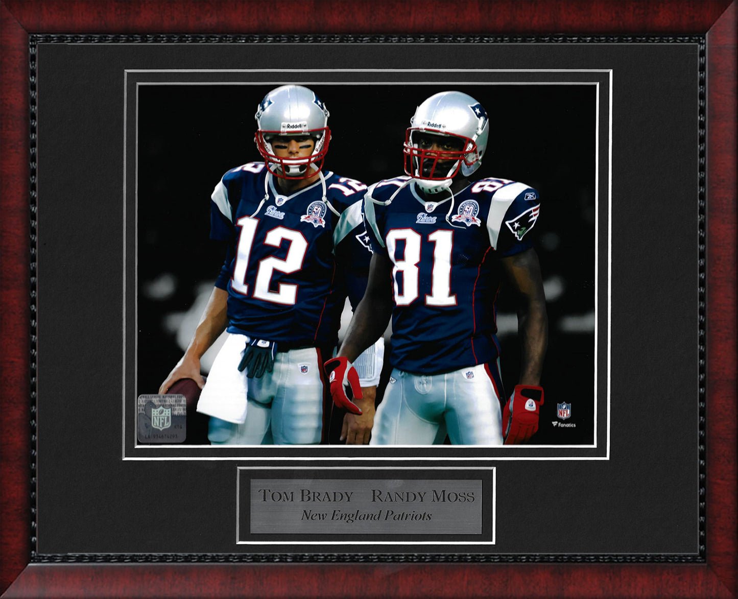 Tom Brady Randy Moss Photo 11x14
