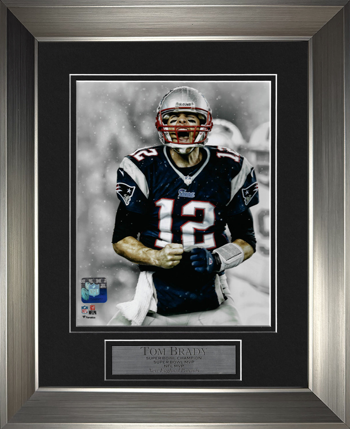 Tom Brady Photo Scream Snow 11x14