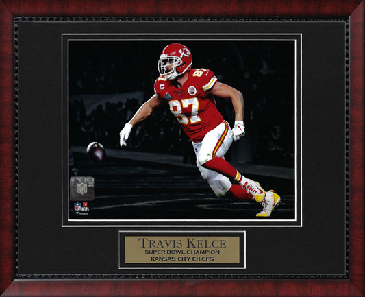 Travis Kelce Photo Run Super Bowl LIV Spotlight 11x14