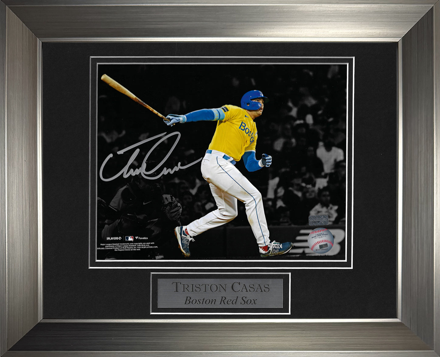 Triston Casas Autograph Photo City Connect Spotlight 11x14