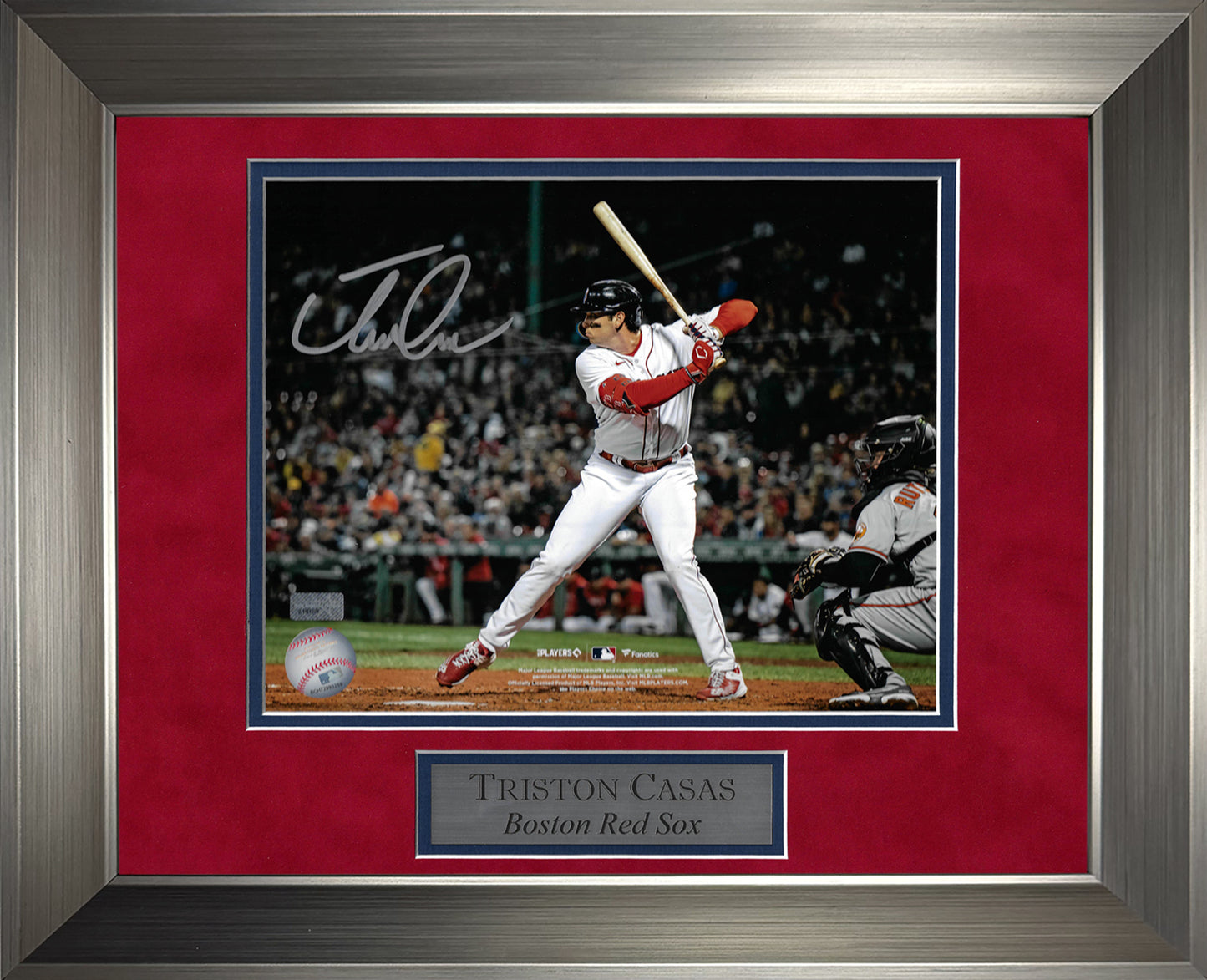 Triston Casas Autograph Photo At Bat 11x14