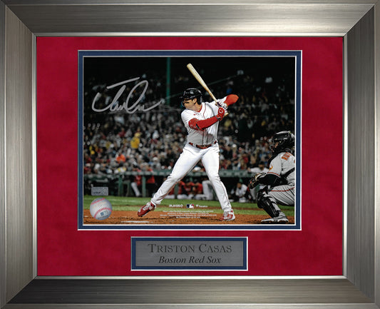 Triston Casas Autograph Photo At Bat 11x14
