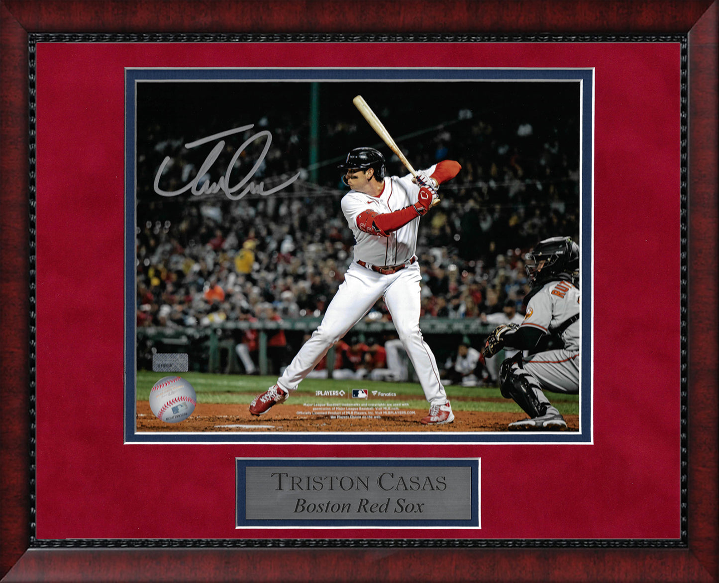 Triston Casas Autograph Photo At Bat 11x14
