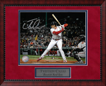 Triston Casas Autograph Photo At Bat 11x14
