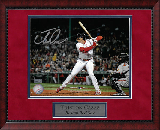 Triston Casas Autograph Photo At Bat 11x14