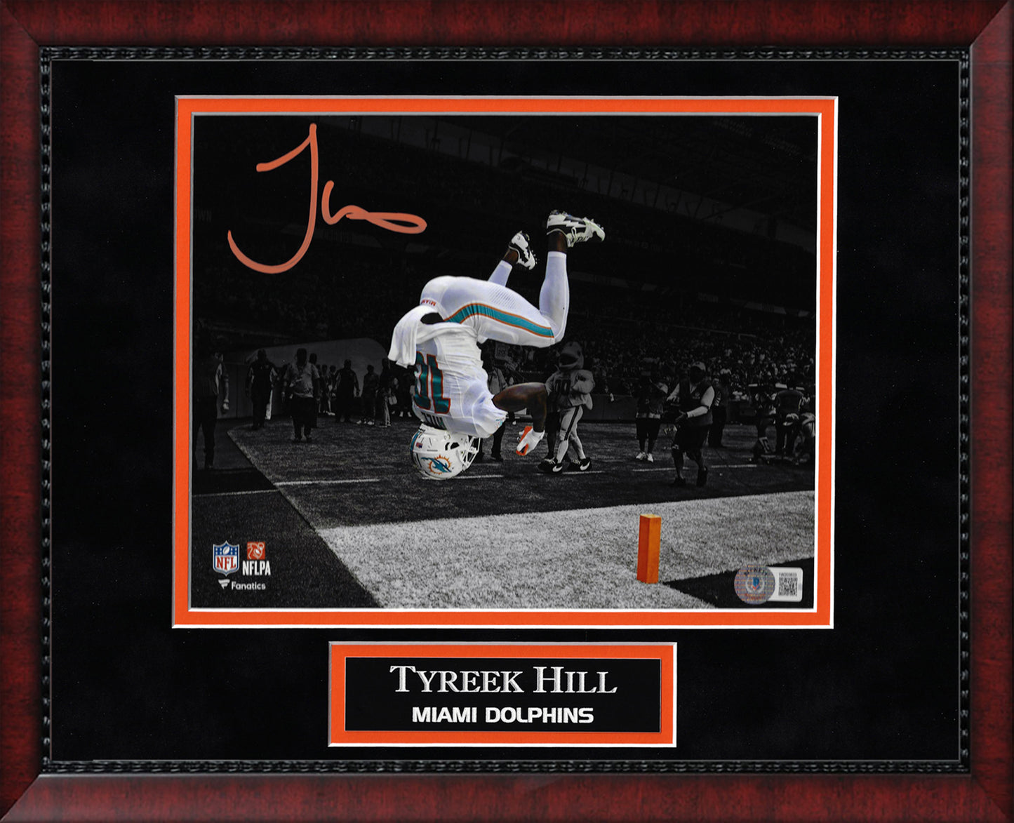 Tyreek Hill Autograph Photo Flip Spotlight 11x14