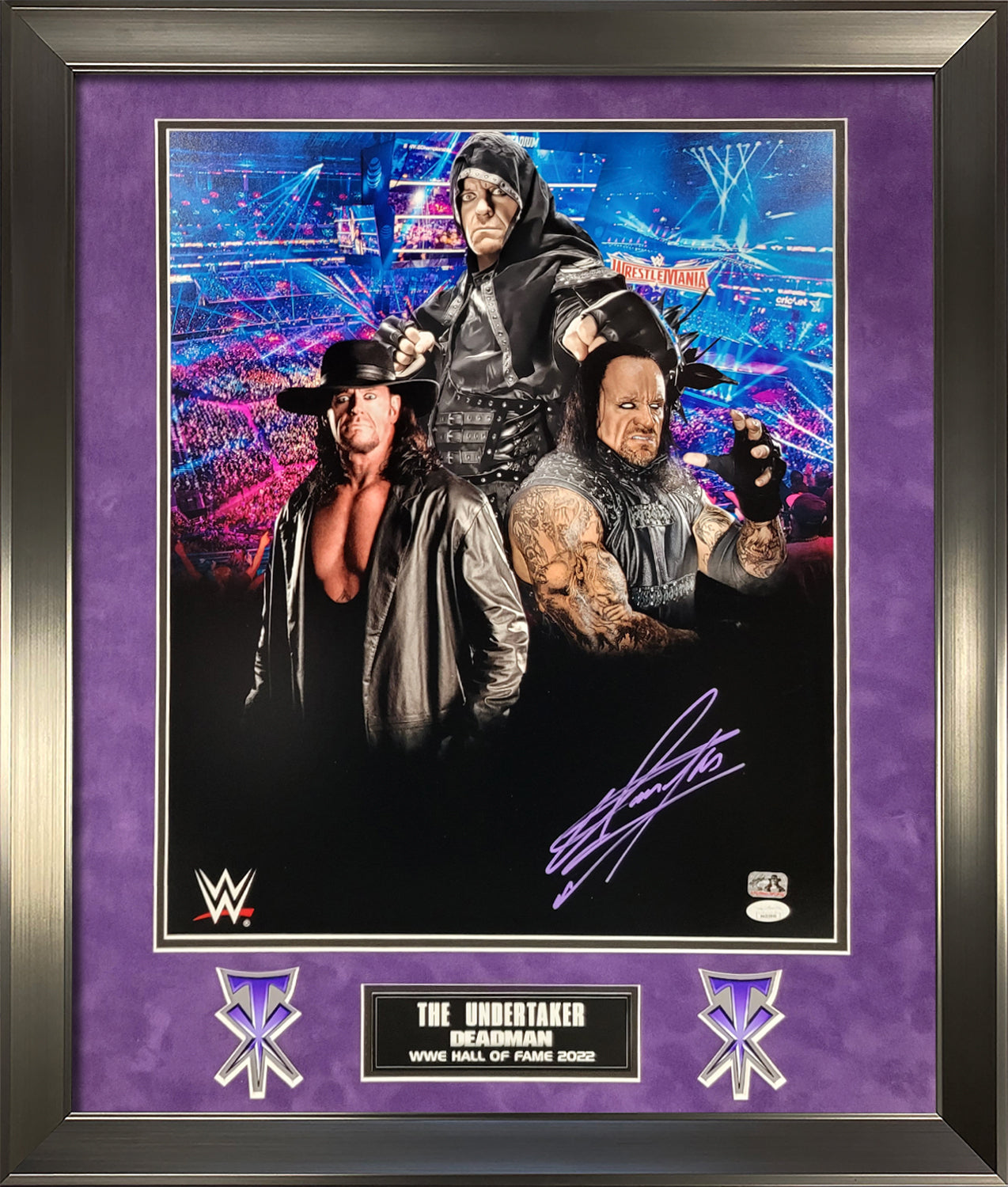 The Undertaker Autograph Photo Wrestlemania 23x29 JSA Authentication