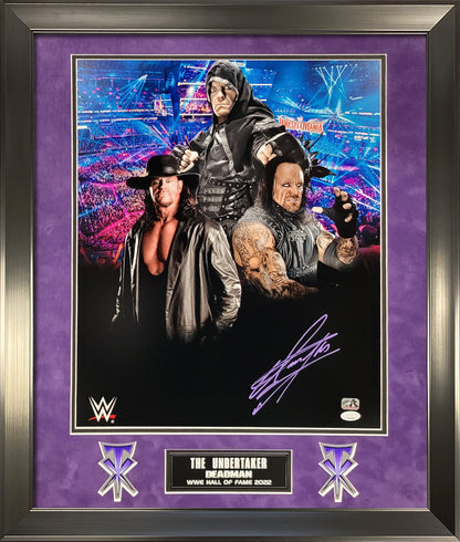 The Undertaker Autograph Photo Wrestlemania 23x29 JSA Authentication