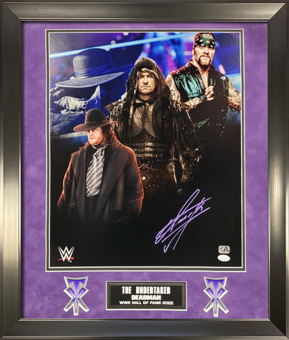 The Undertaker Autograph Photo 23x29 JSA Authentication
