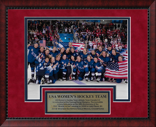 2018 US Olympics Hockey Team Photo Celebrate 11x14