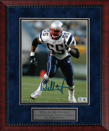 Willie McGinest Autograph Photo Rush 11x14
