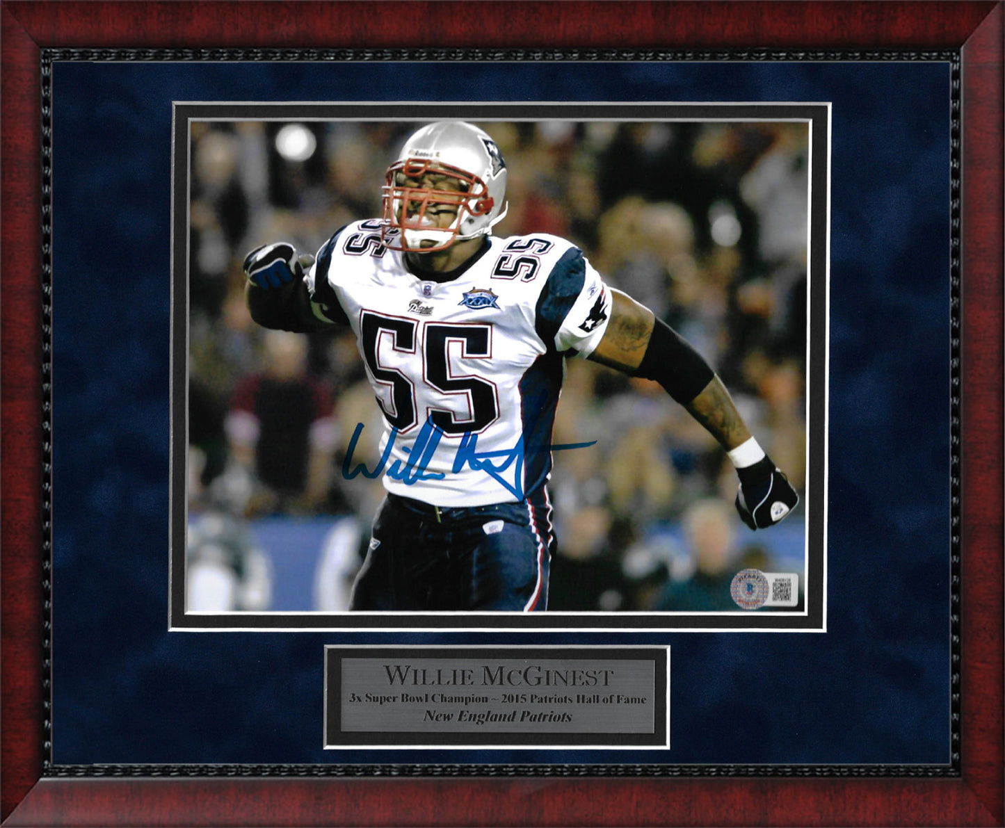 Willie McGinest Autograph Photo Celebrate 11x14