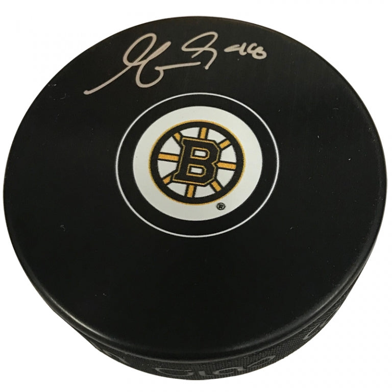 Matt Grzelcyk Autograph Puck Boston Bruins Spoke B