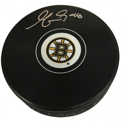 Matt Grzelcyk Autograph Puck Boston Bruins Spoke B