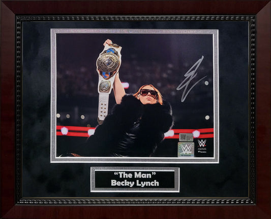 Becky Lynch Autograph 8x10 Photo - Framed 13x16 - New England Picture Authentication