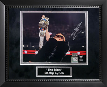 Becky Lynch Autograph 8x10 Photo - Framed 13x16 - New England Picture Authentication