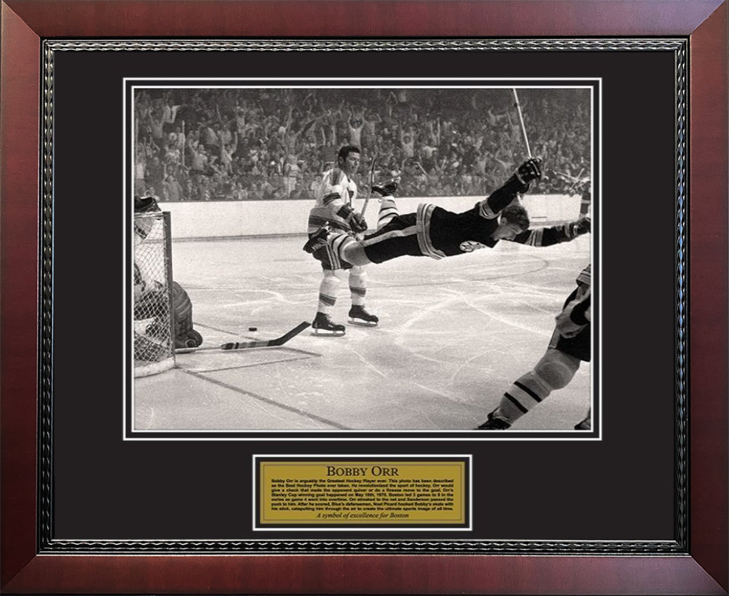 Bobby Orr Photo Stanley Cup 1970 Flying Goal 16x20