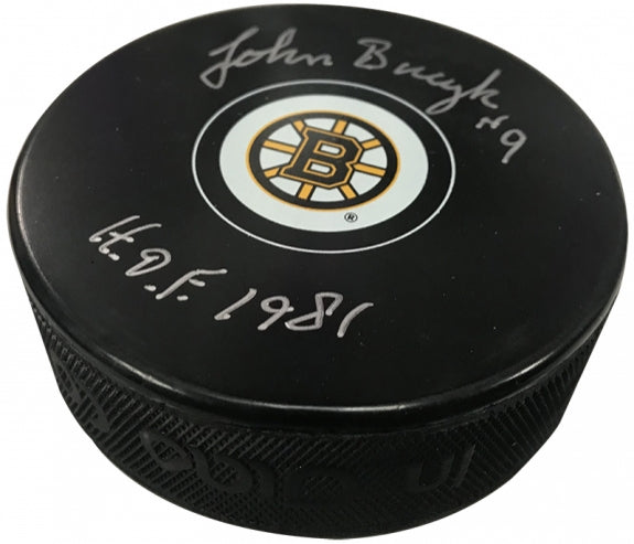 Johnny Bucyk Autograph Puck