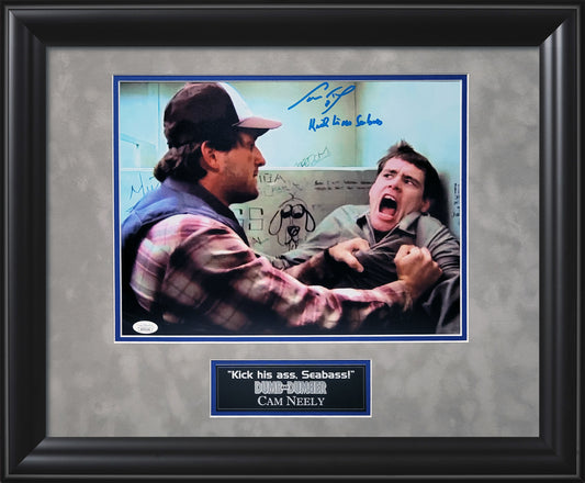 Cam Neely Autograph 11x14 Photo - Dumb And Dumber - Inscribed - Framed 18x22 - JSA Authentication