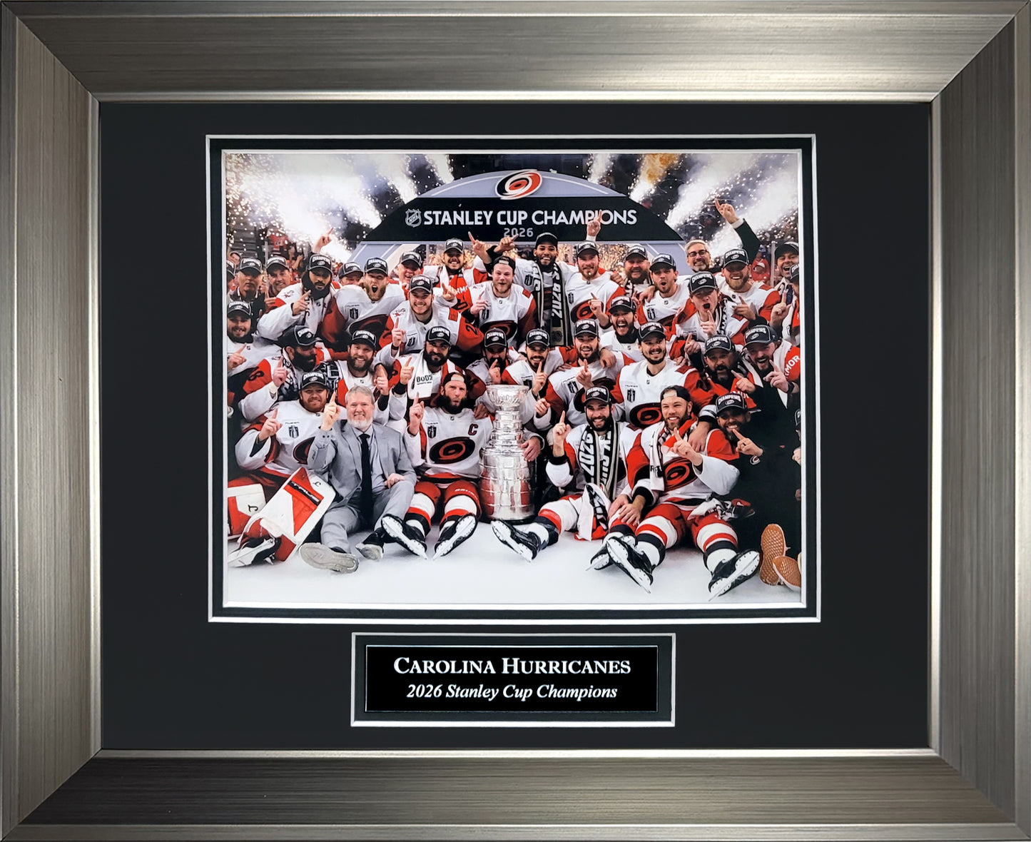 Carolina Hurricanes Photograph - 2026 Stanley Cup Champions - Framed 13x16