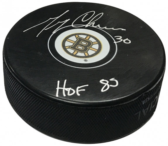 Gerry Cheevers Autograph Puck