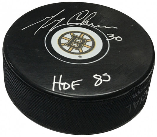 Gerry Cheevers Autograph Puck