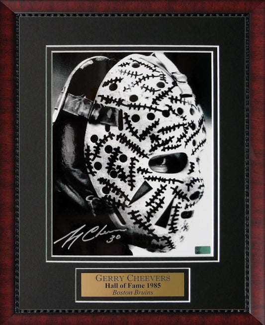Gerry Cheevers Photo Mask Side View 11x14