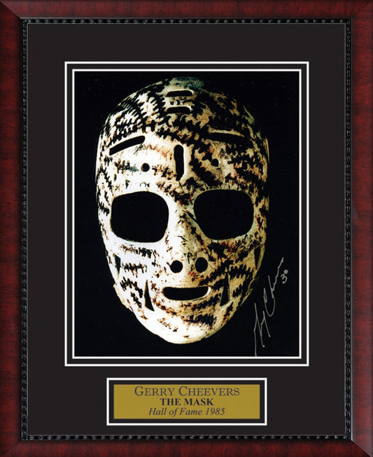 Gerry Cheevers Autograph Photo The Mask 11x14