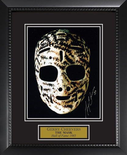 Gerry Cheevers Autograph Photo The Mask 11x14