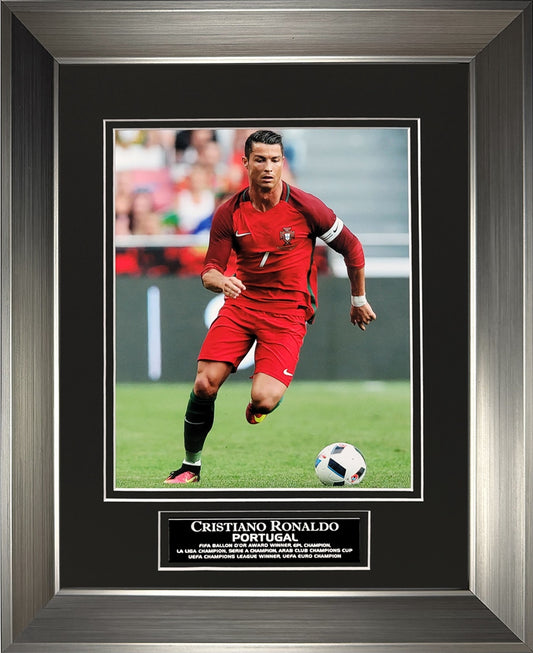 Cristiano Ronaldo Photograph - Portugal National Team - Framed 13x16