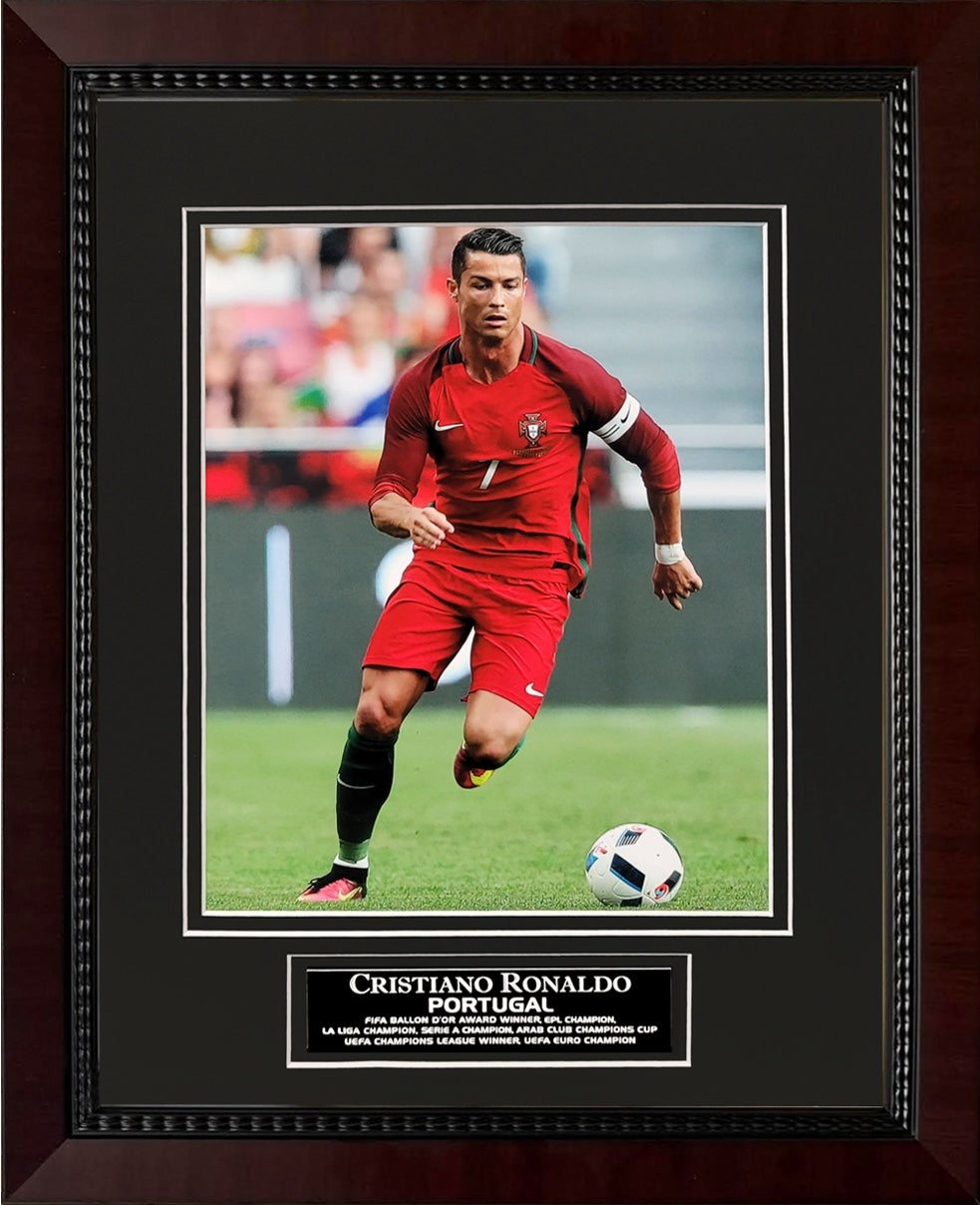 Cristiano Ronaldo Photograph - Portugal National Team - Framed 13x16