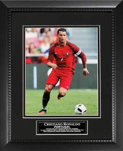 Cristiano Ronaldo Photograph - Portugal National Team - Framed 13x16