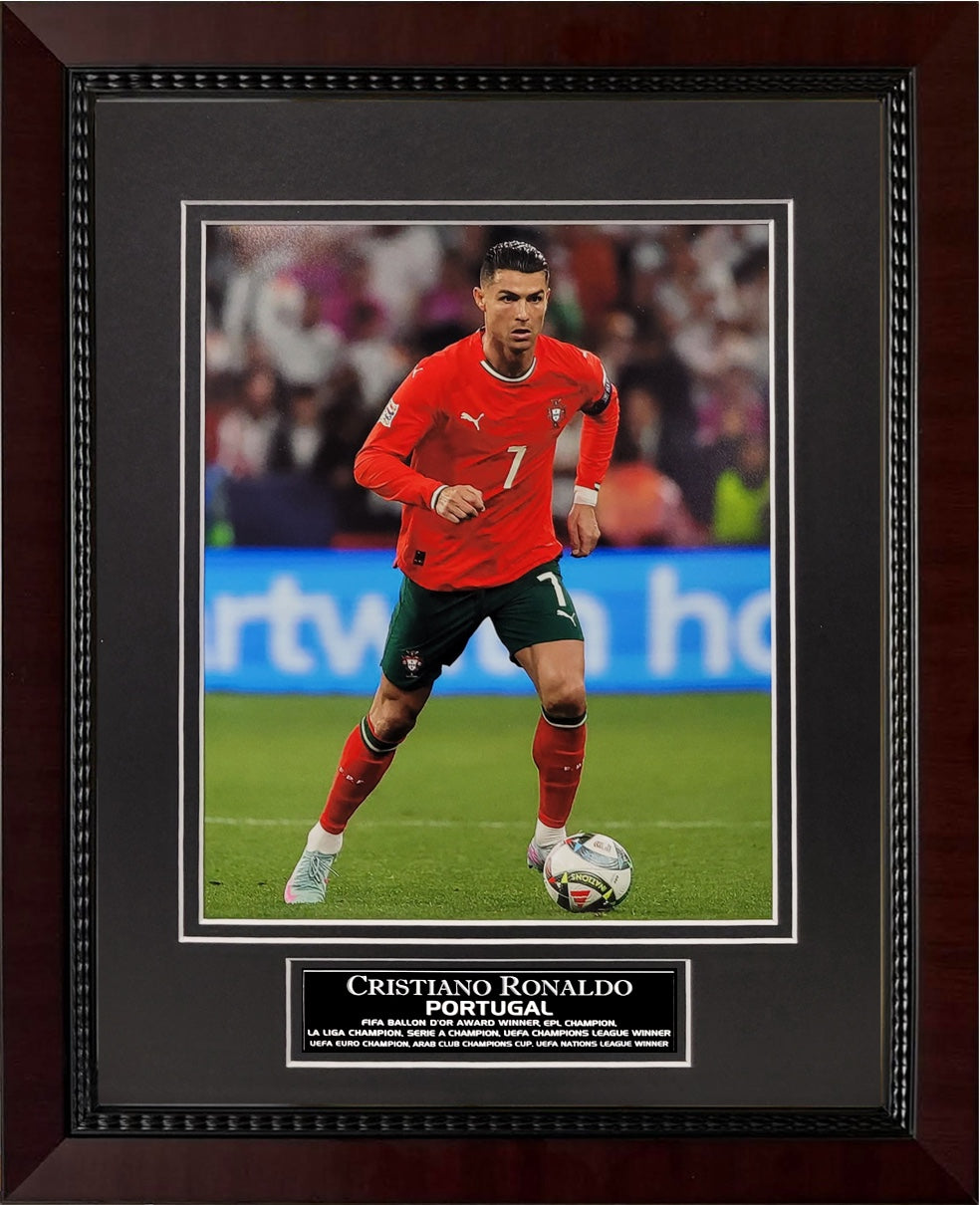 Cristiano Ronaldo Photograph - Portugal National Team - Framed 13x16