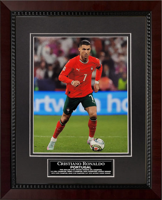 Cristiano Ronaldo Photograph - Portugal National Team - Framed 13x16